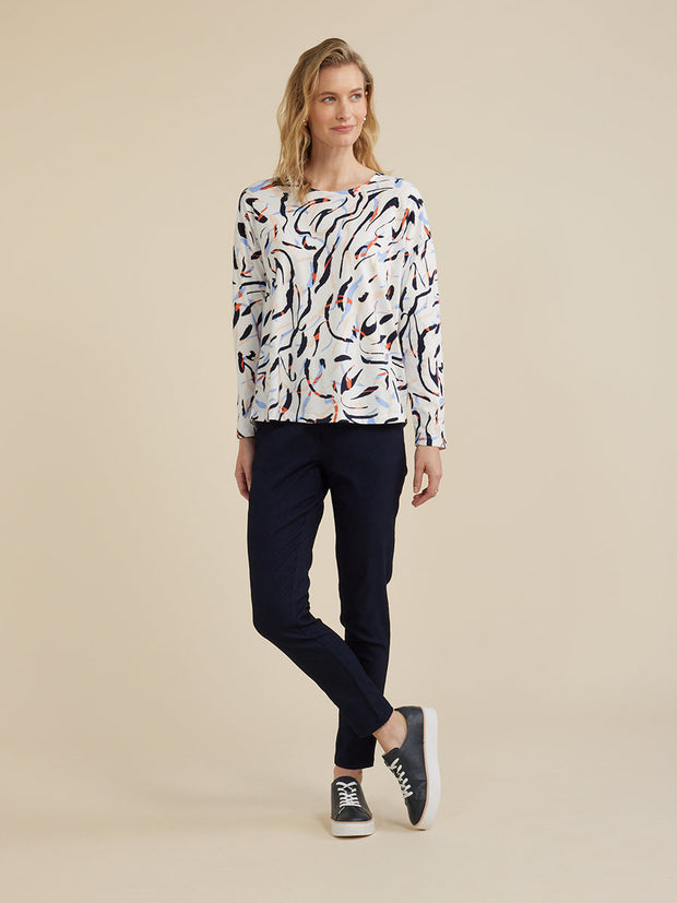 Top - Crossings Print L/S Tee by Yarra Trail