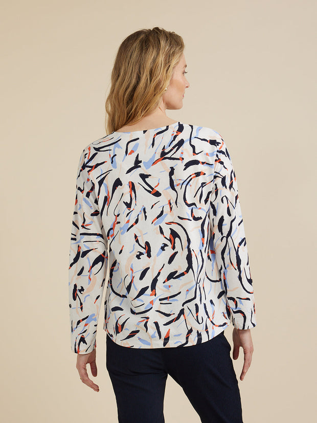 Top - Crossings Print L/S Tee by Yarra Trail