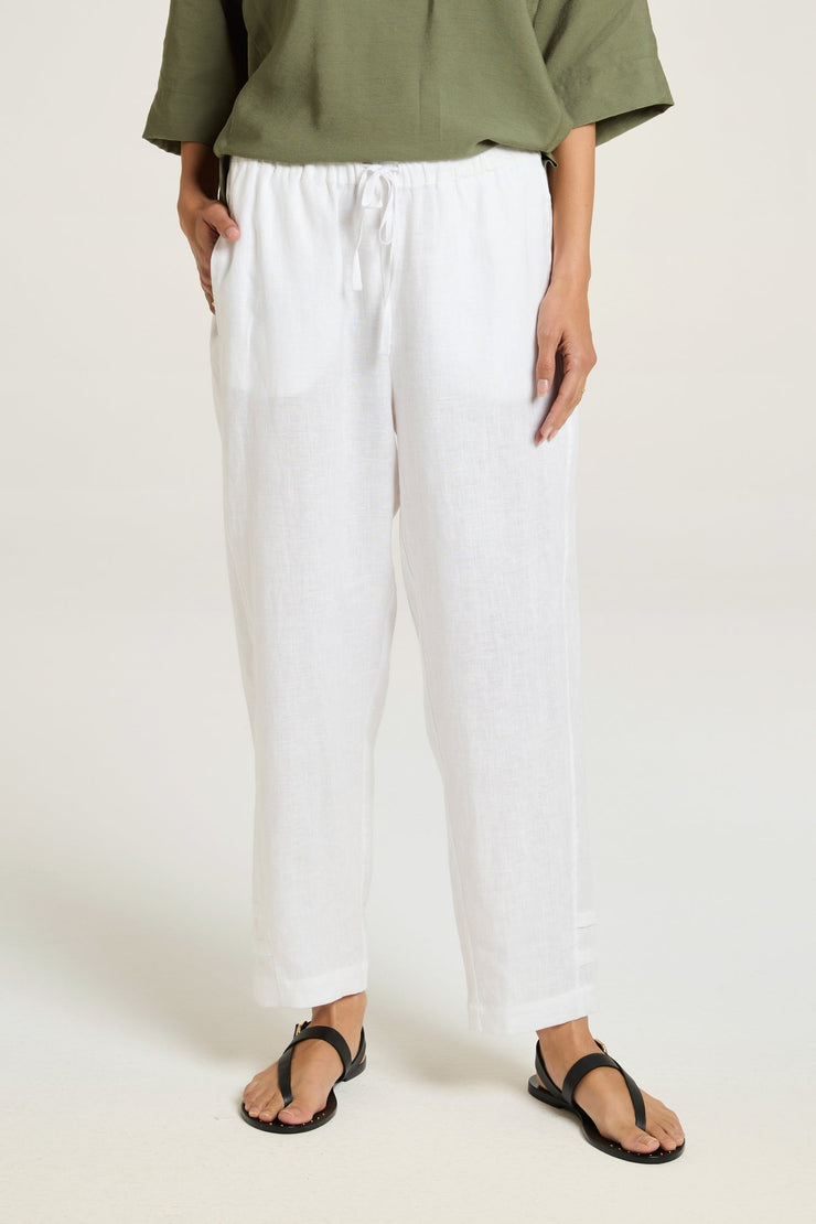 Pant - Silvie Linen 3/4 by Yarratrail