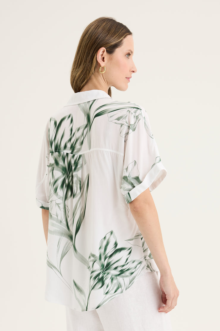 Top - Lotus Print 2 by Yarra Trail