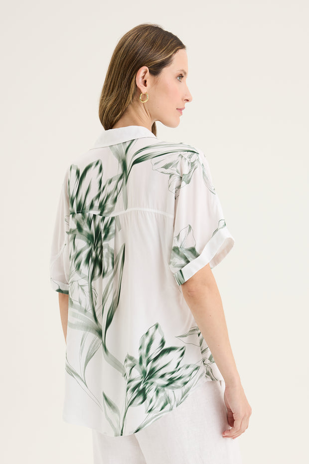 Top - Lotus Print 2 by Yarra Trail