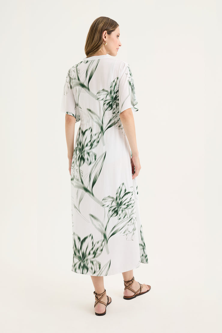 Dress - Lotus Print 2 by Yarra Trail