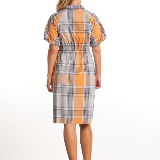 Dress - S/S Golden Check by Marco Polo