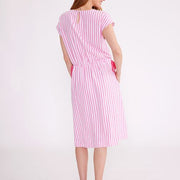 Dress - Bright Pink Stripe by Yarra Trail