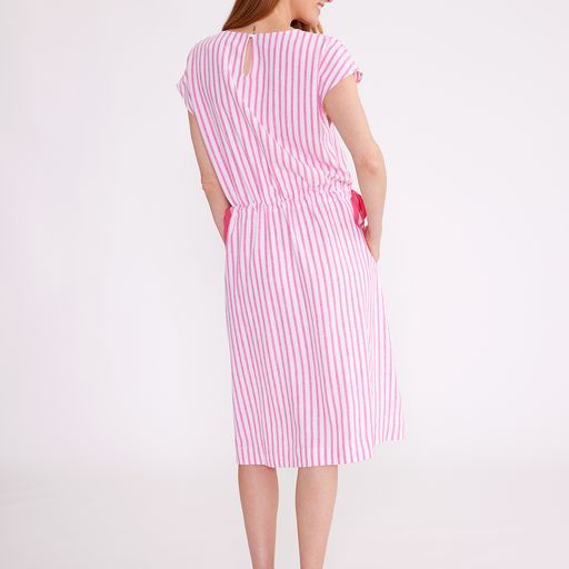 Dress - Bright Pink Stripe by Yarra Trail