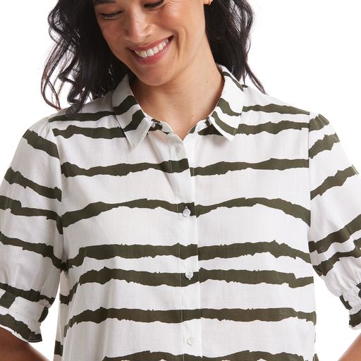 Top - Woodland Stripe Shirt by Marco Polo