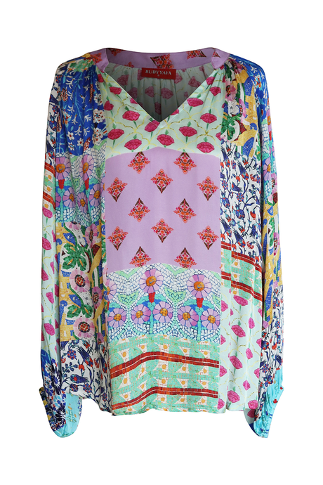 Top - Boucher Patch Shirt by Rubyaya
