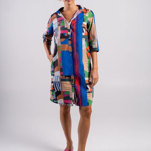 Dress - Jessica Shirt Cotton by Wear Colour