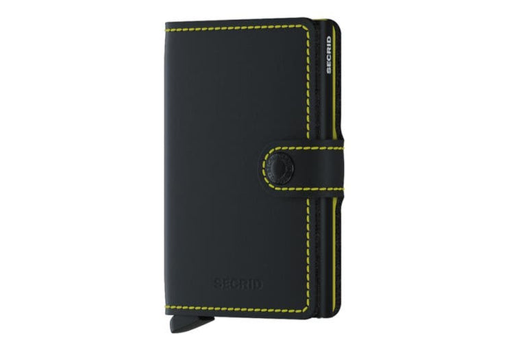 Wallet - Secrid Matte Black & Yellow Mini