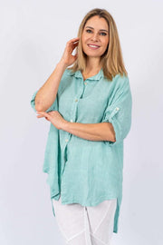 Top - Collyn Italian Linen Shirt