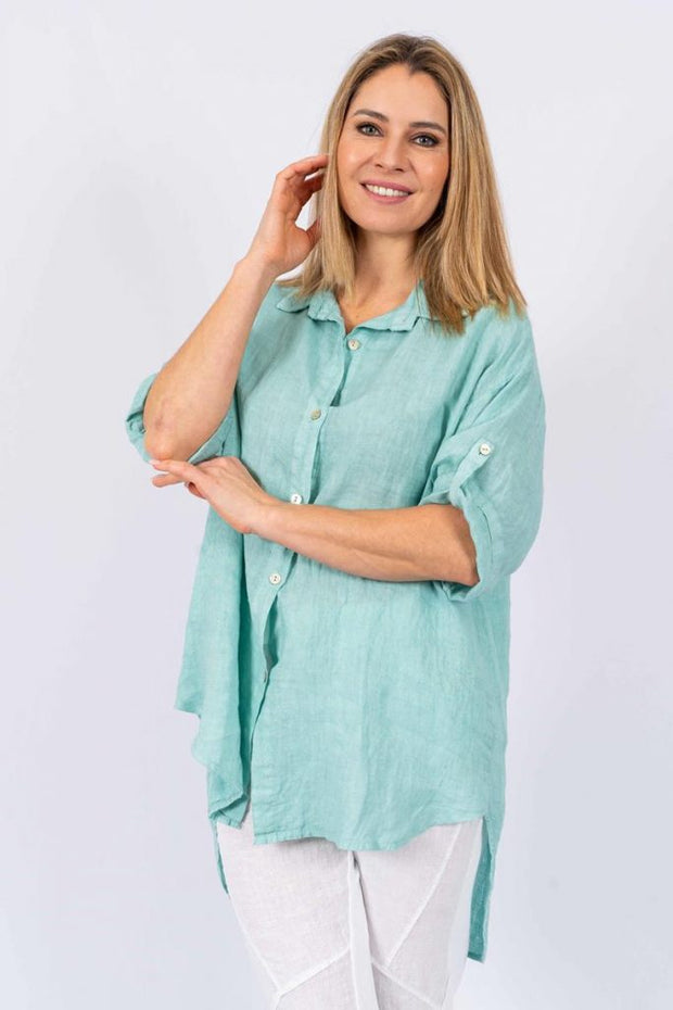 Top - Collyn Italian Linen Shirt