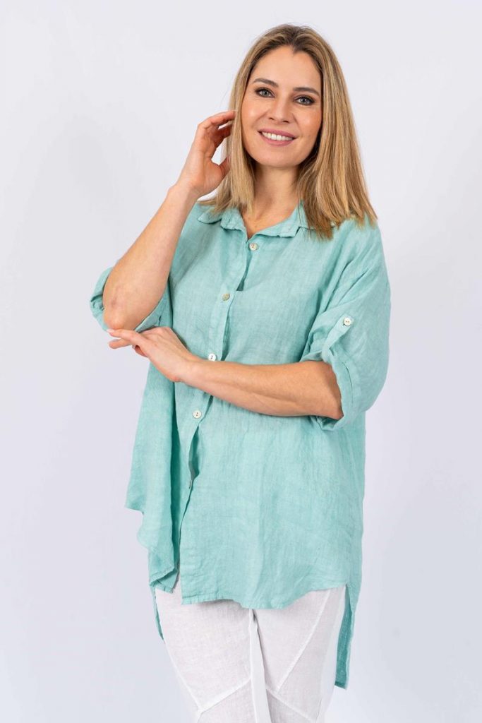 Top - Collyn Italian Linen Shirt