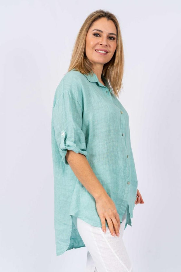 Top - Collyn Italian Linen Shirt