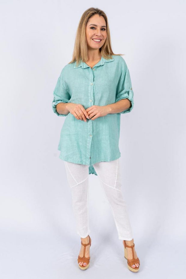 Top - Collyn Italian Linen Shirt