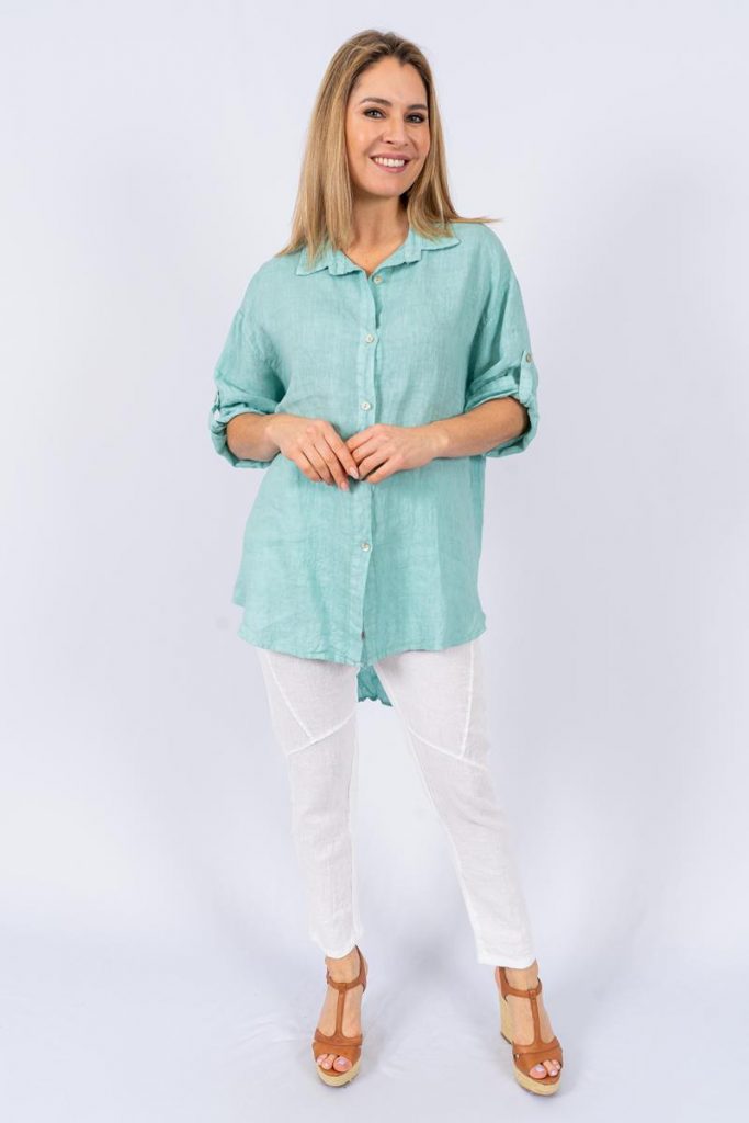 Top - Collyn Italian Linen Shirt