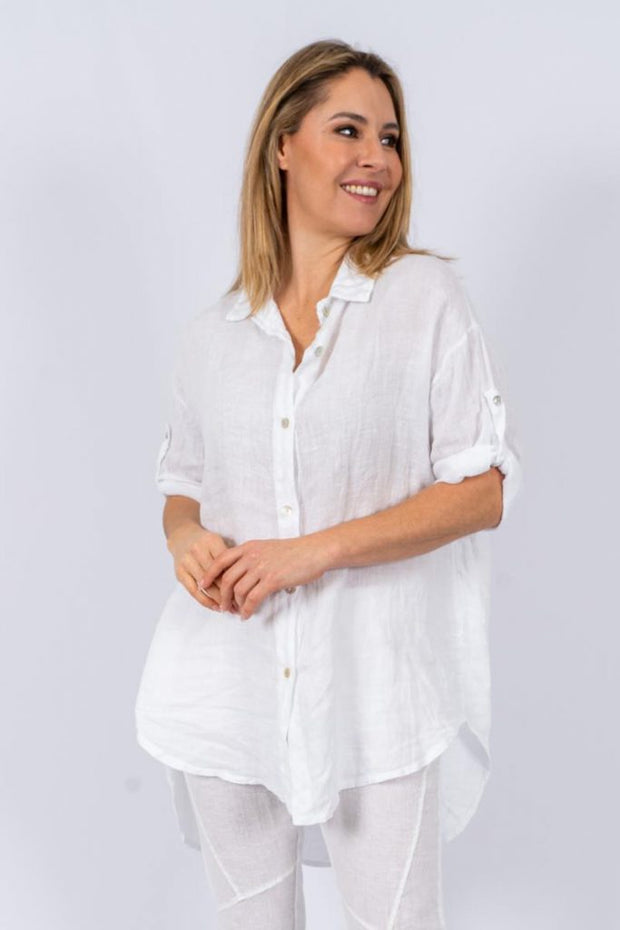 Top - Collyn Italian Linen Shirt