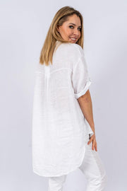 Top - Collyn Italian Linen Shirt