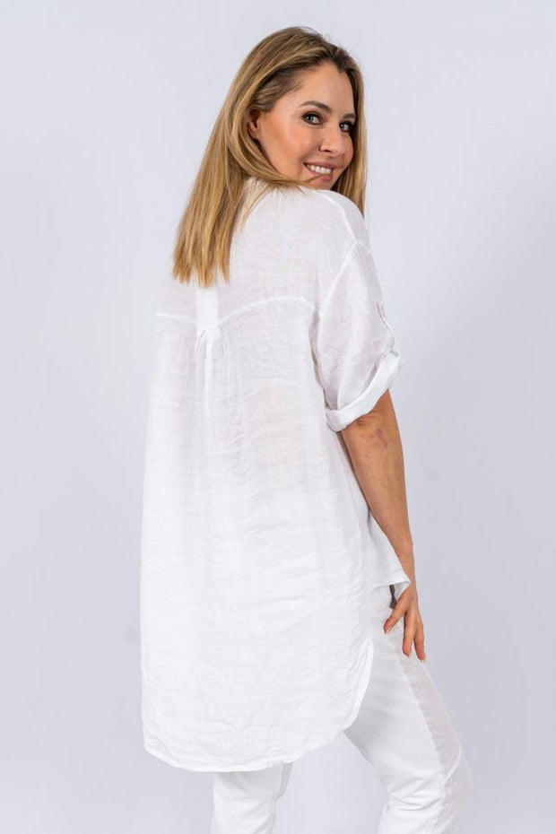 Top - Collyn Italian Linen Shirt