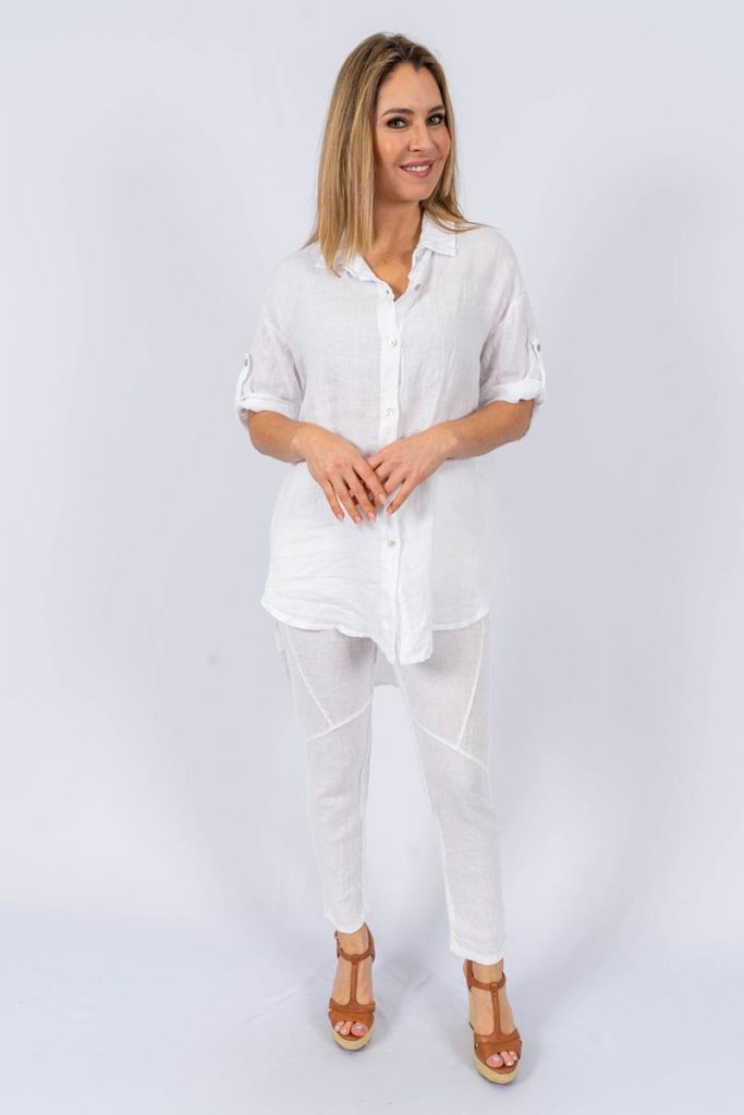 Top - Collyn Italian Linen Shirt