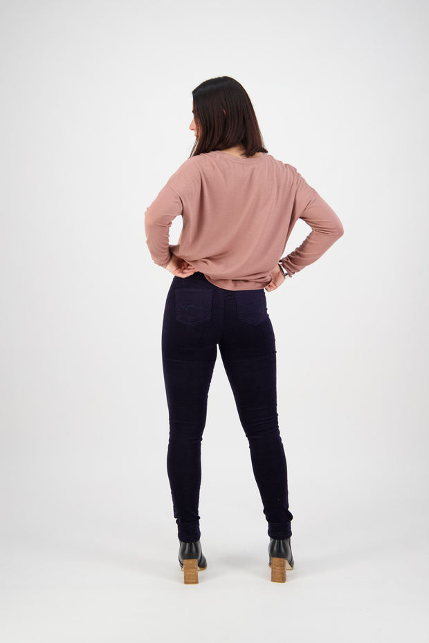 Pant - Skinny Leg Pull on Cord by Vassalli