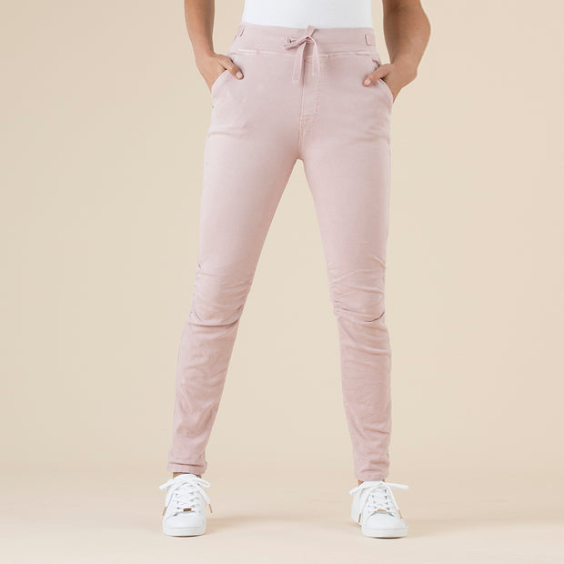 Pants - Tie Front Gathered Jogger Jean