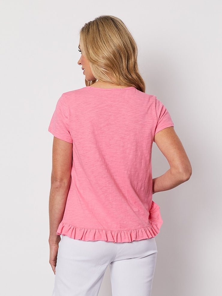 Top - T Frilled Hem tee by Threadz