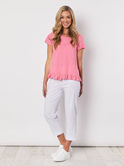 Top - T Frilled Hem tee by Threadz
