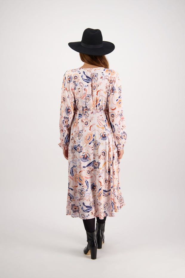 Dress - L/S V Neck Batwing by Vassalli
