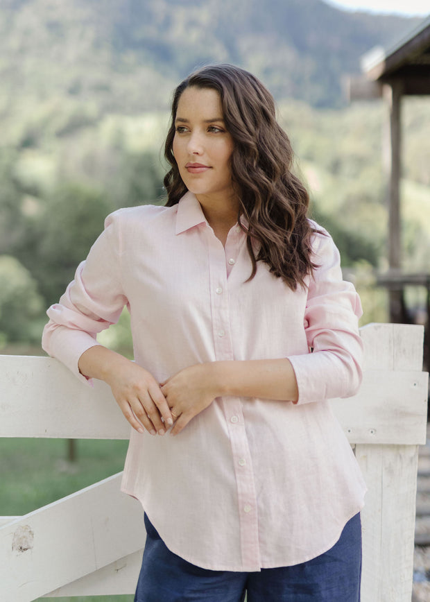 Top - Linen Shirt by Goondiwindi Cotton