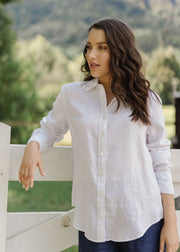 Top - Linen Shirt by Goondiwindi Cotton