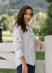 Top - Linen Shirt by Goondiwindi Cotton