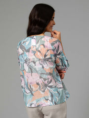 Top - Magnolia Print by Yarra Trail