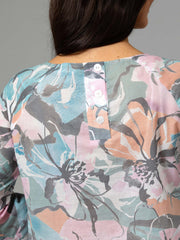 Top - Magnolia Print by Yarra Trail