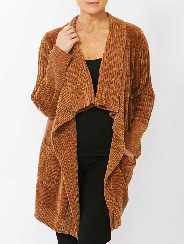 Cardigan - Longline Chenille by PINGPONG