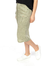 Skirt - Linen Utility Skirt by PingPong
