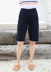 Pant - Navy Cotton Shorts by Goondiwindi Cotton