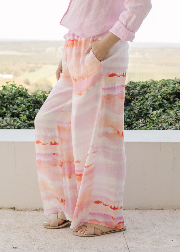 Pant - Pink Print by Goondiwindi Cotton