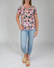 Top - V Neck Floral by JUMP