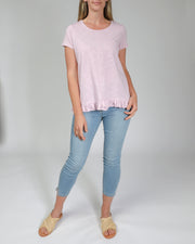 Top - Ruffle Hem Tee by JUMP