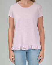 Top - Ruffle Hem Tee by JUMP