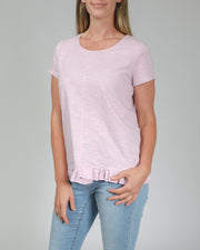 Top - Ruffle Hem Tee by JUMP