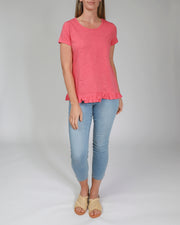 Top - Ruffle Hem Tee by JUMP