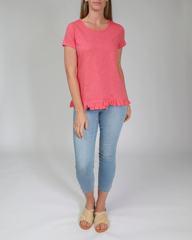 Top - Ruffle Hem Tee by JUMP