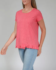 Top - Ruffle Hem Tee by JUMP