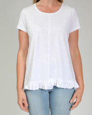 Top - Ruffle Hem Tee by JUMP