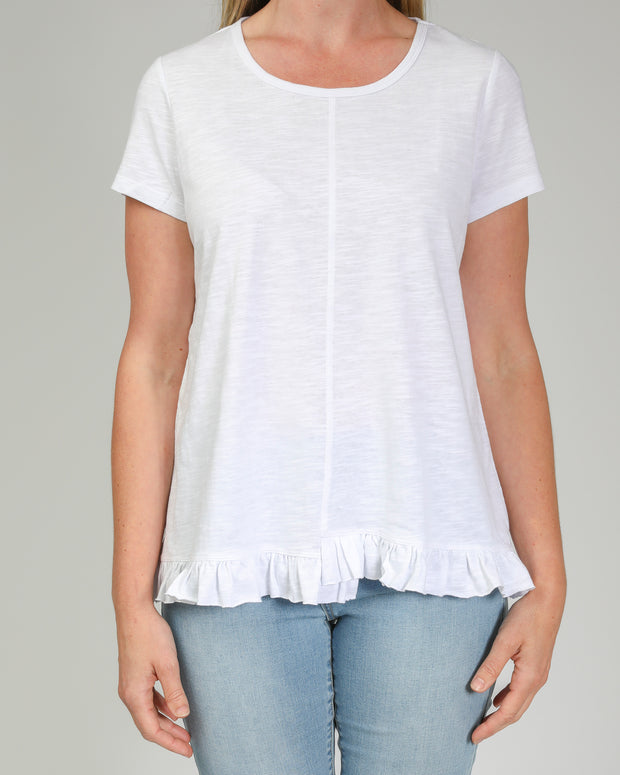 Top - Ruffle Hem Tee by JUMP