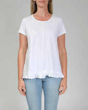 Top - Ruffle Hem Tee by JUMP