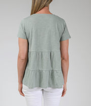 Top - Tied V Neck Tee by JUMP