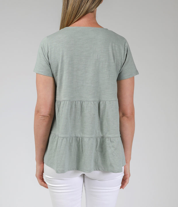 Top - Tied V Neck Tee by JUMP