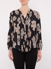 Top - Peony Print Bouse by PingPing